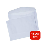 Kit Com 100 Envelopes Carta Branco 14×16 cm Ideal para Convites e Documento Escritório