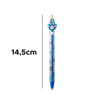 Kit Com 3 Canetas Gel Retrátil Apagável Holic mi-au 0.7mm Tris Linha Pets Pata Material Escolar