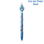 Kit Com 3 Canetas Gel Retrátil Apagável Holic mi-au 0.7mm Tris Linha Pets Pata Material Escolar