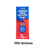 Kit Com 100 Lâminas Para Estilete Largo 18mm Futuro Profissional