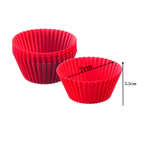 Forma Cupcake De Silicone Com 6 unidades Resistente 