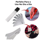 10 LAMINAS DE ESTILETE FINO 9MM futuro