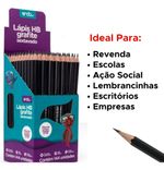 Kit Lápis Preto Atacado Caixa Com 144 Unidades Para Revenda