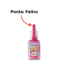 Marca Texto Neon Com Glitte Formato Esmalte Para Escola e Faculdade