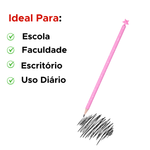 Lápis Grafite HB Redondo Estrela Com Ponteira Material Escolar