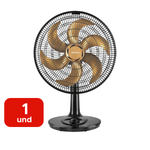 Ventilador De Mesa 40cm Turbo Preto/Bronze Hélice 6 Pás 127v Ventimais 126w