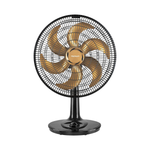 Ventilador De Mesa 40cm Turbo Preto/Bronze Hélice 6 Pás 127v Ventimais 126w