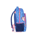 Mochila Bolsa Escolar Stitch Lilás Infantil Com Alça Grande Reforçada Material Stitch