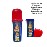 Porta Escova de Dente Patrulha Canina 290ml Infantil Dental Case Escolar