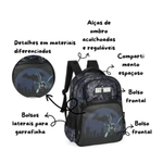 Mochila Batman Infantil Juvenil Material Escolar Resistente Confortável