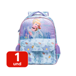Mochila Cinderela Infantil Para Menina Material Escolar Impermeavel