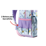 Mochila Cinderela Infantil Para Menina Material Escolar Impermeavel