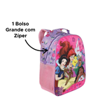 Mochila Princesas Disney Feminina Infantil Escolar Original