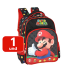 Mochila Escolar Mario Bros Infantil Juvenil Menino Escola Resistente