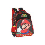 Mochila Escolar Mario Bros Infantil Juvenil Menino Escola Resistente