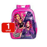 Mochila Escolar Juvenil Menina Rosa Costa Emilly Vick