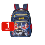 Mochila Liga Da Justiça Infantil Para Menino Escola Resistente Confortável Super-Heróis