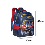 Mochila Liga Da Justiça Infantil Para Menino Escola Resistente Confortável Super-Heróis