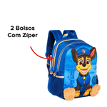 Mochila Patrulha Canina Chase Para Passeio e Escola