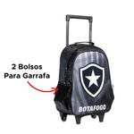 Mala Com Rodas Botafogo Mochila Infantil Juvenil Com Alça Retrátil