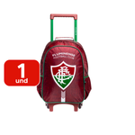 Mochila Com Rodas Fluminense Infantil Juvenil Material Escolar