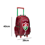 Mochila Com Rodas Fluminense Infantil Juvenil Material Escolar