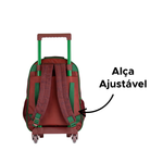 Mochila Com Rodas Fluminense Infantil Juvenil Material Escolar