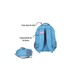 Mochila Stitch Angel Infantil Juvenil Pelúcia Para Escola Mala de Costas