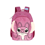 Mochila Stitch Angel Infantil Juvenil Pelúcia Para Escola Mala de Costas