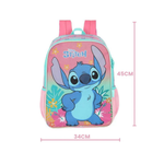 Mochila Escolar Stitch Infantil Bolsa de Costas Material Escolar