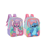 Mochila Escolar Stitch Infantil Bolsa de Costas Material Escolar