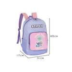 Mochila Bolsa Infantil Stitch Escolar 100% Poliéster Resistente Com Alça Grande Reforçada