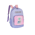 Mochila Bolsa Infantil Stitch Escolar 100% Poliéster Resistente Com Alça Grande Reforçada