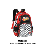 Mochila Infantil Hot Wheels De Costas Para Escola