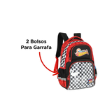 Mochila Infantil Hot Wheels De Costas Para Escola