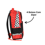 Mochila Infantil Hot Wheels De Costas Para Escola