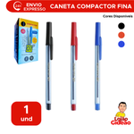 Caneta Esferográfica Compactor escrita fina 0,7 Escrita macia e suave sextavada unidade