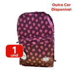 Mochila Casual Frutas Poliéster Convoy Feminina Material Escolar Universidade