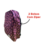 Mochila Casual Frutas Poliéster Convoy Feminina Material Escolar Universidade