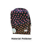 Mochila Casual Frutas Poliéster Convoy Feminina Material Escolar Universidade