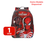 Mochila Infantil Homem Aranha Spider Grande Escolar Para Menino
