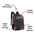 Kit Mochila Enaldinho com Estojo 3 Divisões Juvenil Escolar