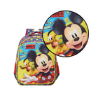 Mochila Mickey Personagem Infantil De Costas Material Escolar Resistente