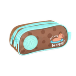 Estojo Escolar 3 Bolsos Capivara Up4You Poliéster