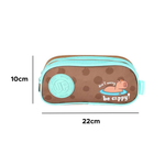 Estojo Escolar 3 Bolsos Capivara Up4You Poliéster