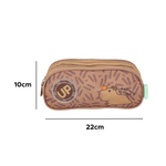 Estojo Escolar 3 Bolsos Capivara Up4You Poliéster