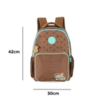 Mochila Escolar College Capivara Brownie Para Menino e Menina