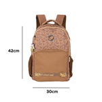 Mochila Escolar College Capivara Brownie Para Menino e Menina