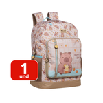 Mochila Capivara Brownie College De Costas Material Escolar