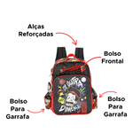 Kit Mochila Juvenil + Estojo Enaldinho Mochila De Costas Do Enaldinho Material Escolar